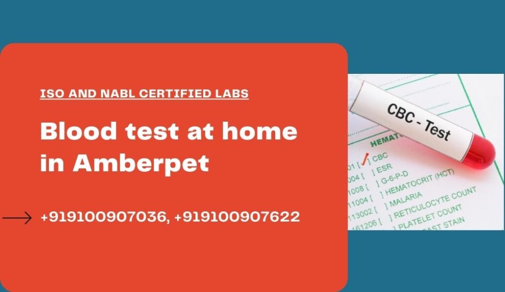 Blood test at home in Amberpet