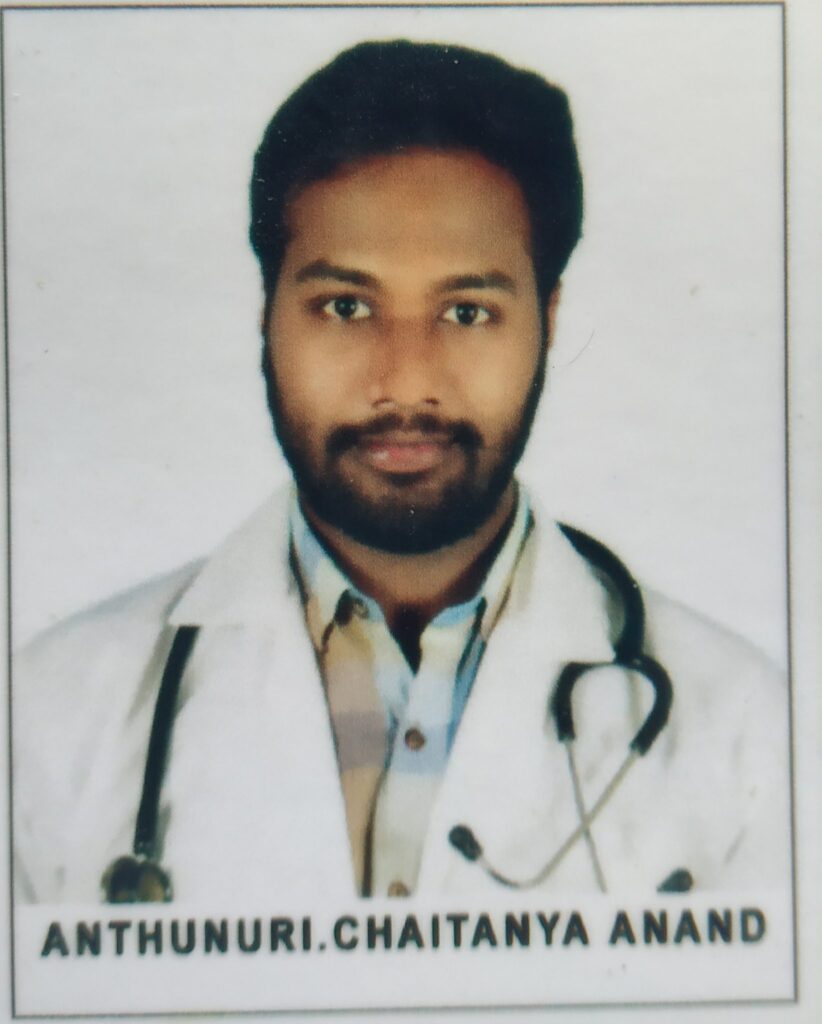 Dr.A.Chaitanya Anand Gupta is a Junior Orthopedist Orthopedic Surgeon at the Ortho Clinic in Hyderabad and works at Bhaskar general hospital. Dr.A.Chaitanya Anand has an overall experience of 10 years and 2 years as a specialist and is particularly interested in trauma arthroscopy and arthroplasty.