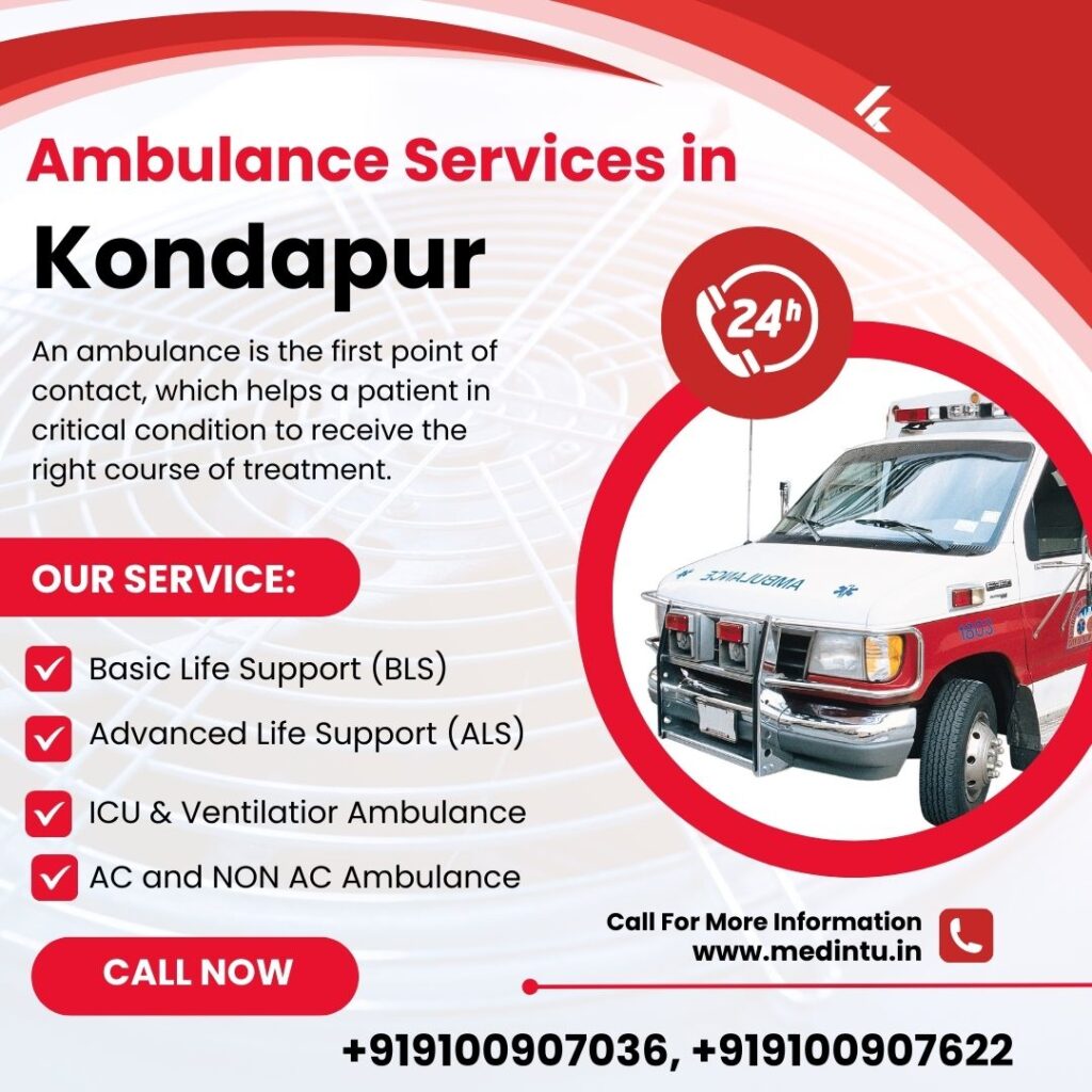 Ambulance Services in Kondapur