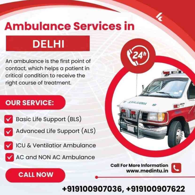 Ambulance Services in Tughlaqabad - Medintu India