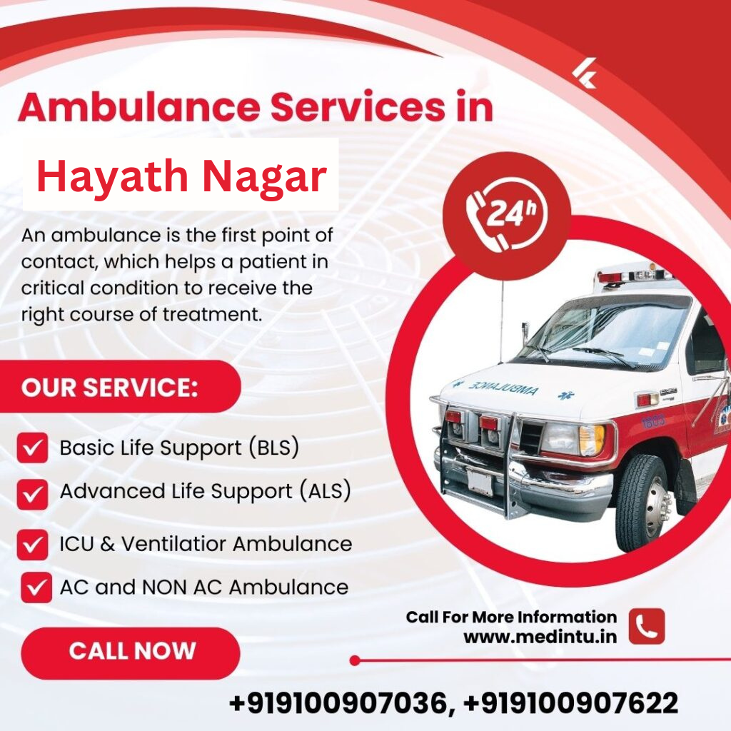 Ambulance service in Hayath Nagar